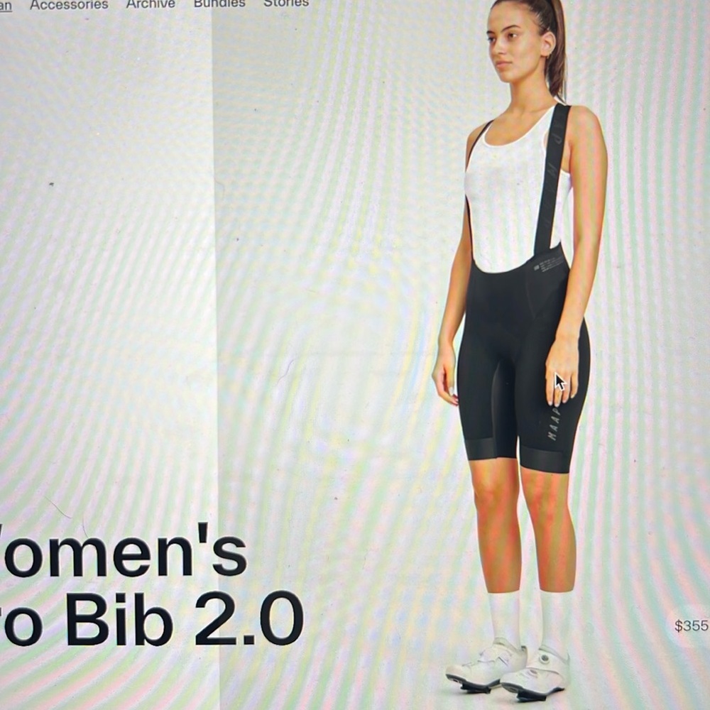 Maap pro bib 2.0 size medium in black